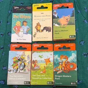 Kids 5+ beginning chapter books Yoto Audio Cards bundle